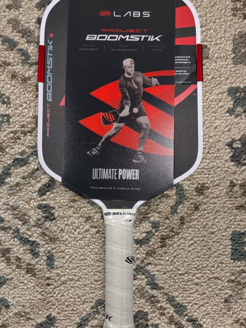 Selkirk Labs Project Boomstik Pickleball Paddle Elongated 16mm
